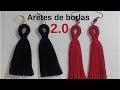 Aretes de borla 2.0 súper sencillos de hacer!!!!