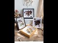 DIY dried flower photo frame/DIY dried rose photo frame