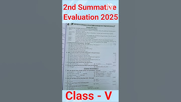 Class V 2nd Term Question Paper 2025📝💥#shorts #class5  #2ndterm #trending #english #questionpaper