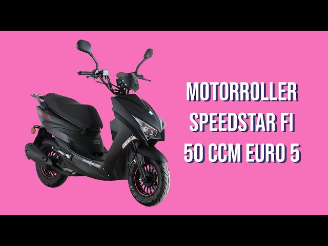 45 & YouTube FI ccm 50 25 5 - Euro Speedstar km/h Motorroller