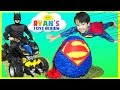 Ryan opens Giant Superman Surprise Egg