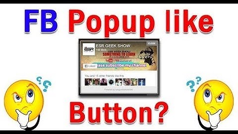Facebook Popup Like Box Widget For Blogger Sinhala Tutorial