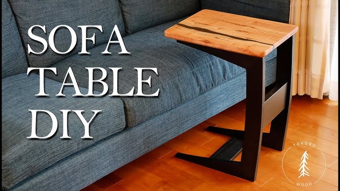 DIY sofa couch / slide in coffee table