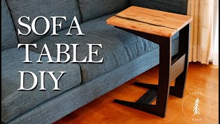 Cantilever Sofa Table DIY in  wood by Tokobo Wood 3,901 views 7 months ago 20 minutes