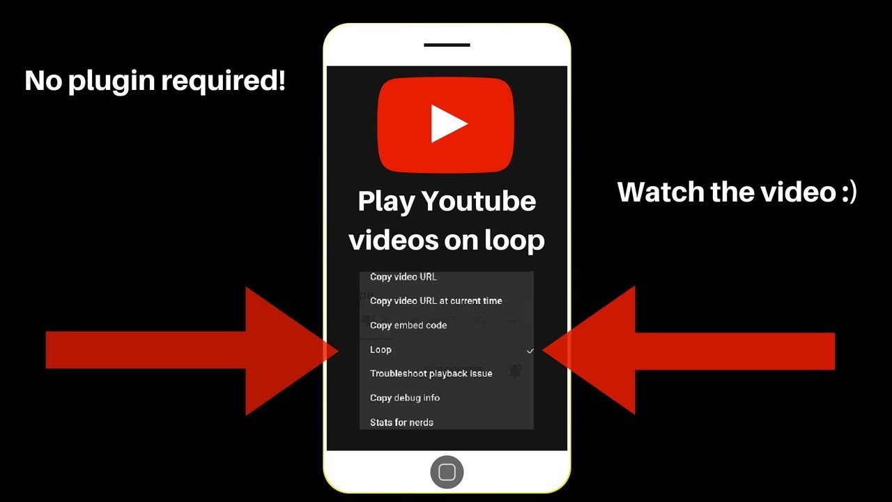 How to Loop a  video on Mobile 