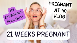 21 WEEKS PREGNANT VLOG Help! MY EYEBROWS DISAPPEARED! MEAL PREP & PLANNING CHAT