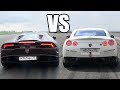 Nissan GTR R35 vs Lamborghini Huracan - LAUNCH CONTROL!🚀🚀