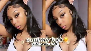 Watch Me Install The Most Perfect Bob For The Summer ☀️ ft. Moxika Hair