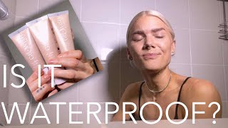 HUDA BEAUTY GLOWISH MULTIDEW SKIN TINT - IS IT REALLY WATERPROOF? MY THOUGHTS?