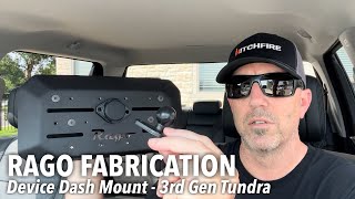 RAGO Fabrication Digital Device Dash Mount Install  2024 Toyota Tundra @RagoFabrication