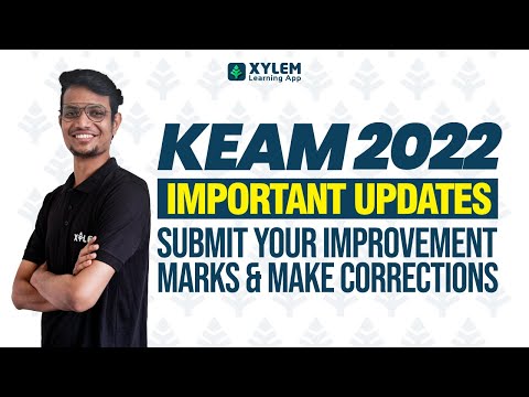 KEAM 2022 IMPORTANT UPDATES🛑submit your improvement marks and make corrections