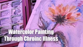 I'm stuck in bed, but let's paint anyway! Watercolor Painting to relax