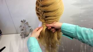 Прическа на длинные волосы – красивые прически на каждый день (детские причёски на выпускной вечер)