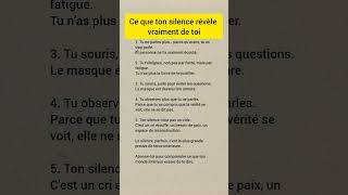 Ce que ton silence révèle vraiment de toi #bienêtre #fatigueémotionnelle #solitude #introspection