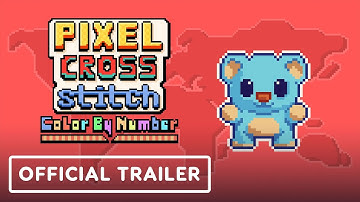 Pixel Cross Stitch Color by Number - Official Trailer | Dames 4 Games Slumber Party Showcase 2025
