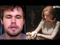 Magnus Carlsen Analyzes the Game Between Elizabeth Harmon and Borgov From The Queen's Gambit