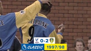 Terrific goal from Hasselbaink!Crystal Palace 0-2 Leeds United 1997/98