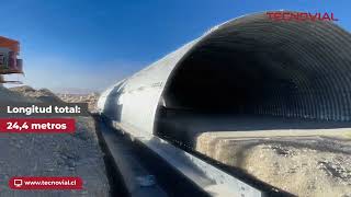 Soluciones de acero corrugado para CODELCO Talabre: Montaje del primer arco del proyecto canaleta C1