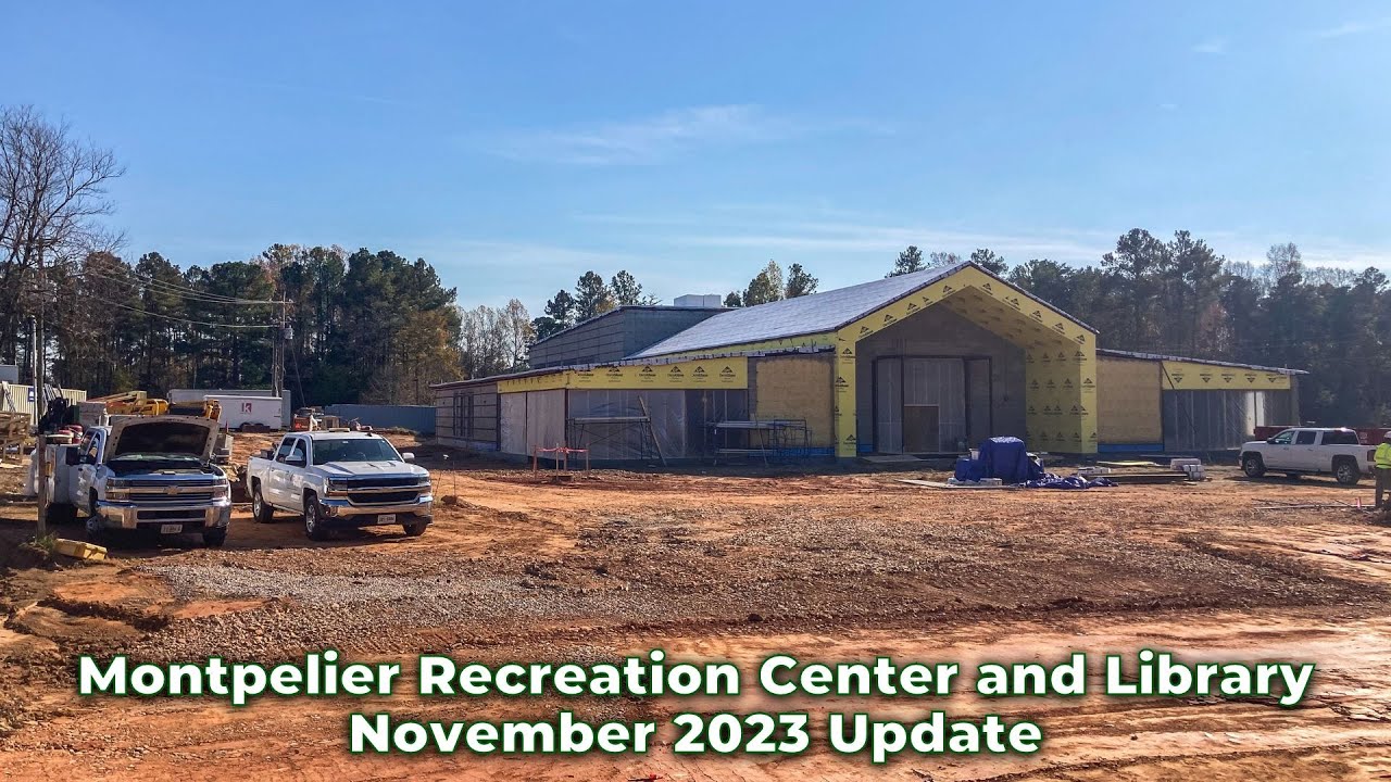 Montpelier Recreation Center and Library November 2023 Update YouTube