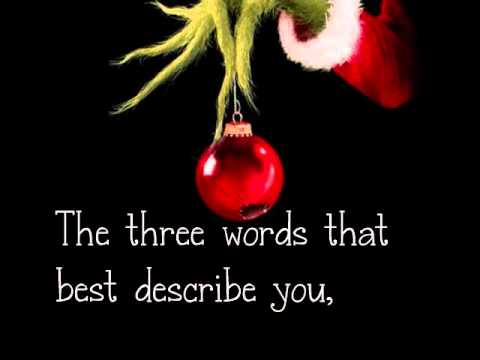 You're A Mean One Mr. Grinch Lyrics
