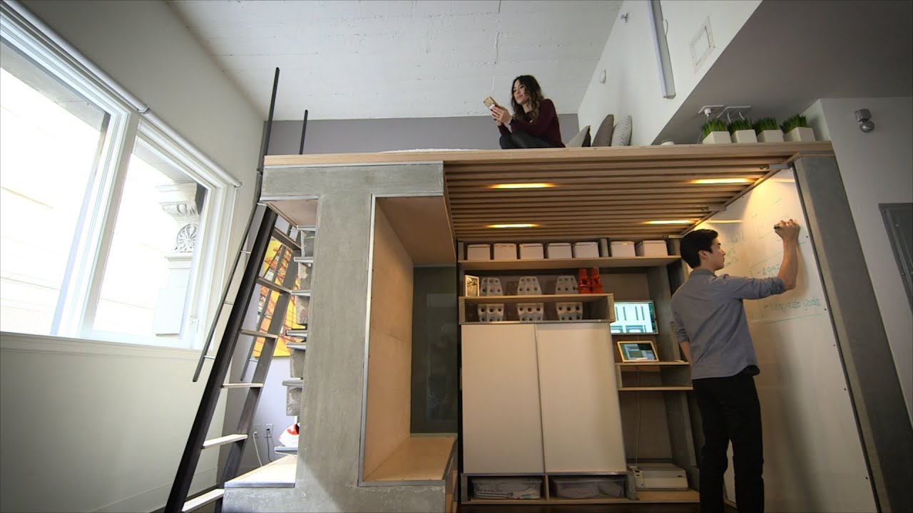 You won't believe everything this tiny loft can do youtube