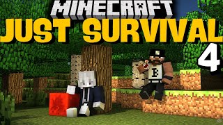 AĞAÇ FARMI YAPIYORUM ! Minecraft Just Survival Türkçe - Bölüm 4 W/ LoSerhat