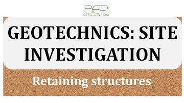 Geotechnics - Soil investigation and testing - Geotechnical design of retaining structures