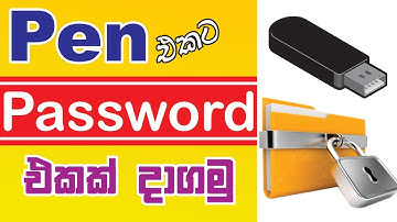 Pen Drive Sinhala - Pen Drive Lock -  Pen Drive Password - Pen Drive Password Set - Pen Drive Locker