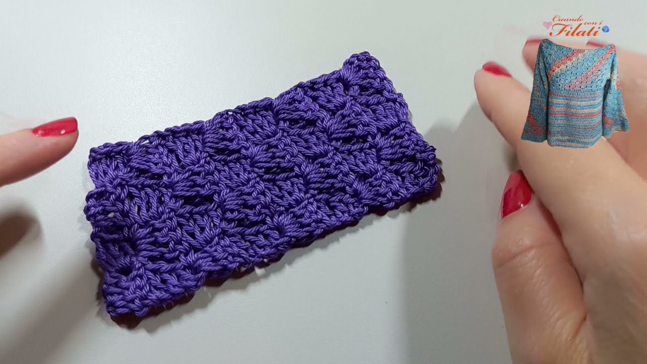Punto C2C rettangolo tutorial uncinetto/crochet 💕ferri e uncinetto con Mari 💕