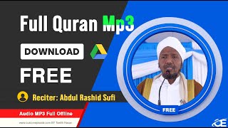 Abdul Rashid Sufi Download Holy Quran mp3 zip free Download screenshot 2