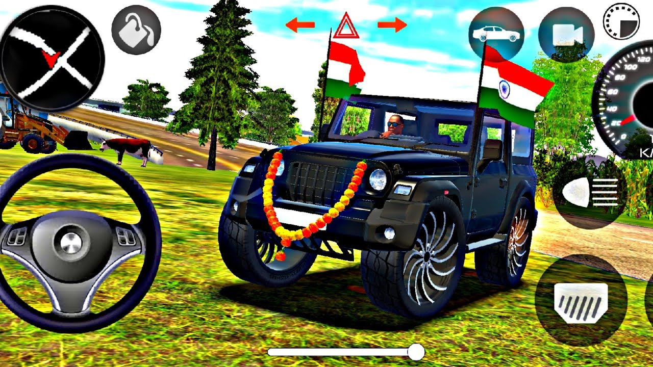 🚘 Indian Car Simulator 3D 😱 | Realistic Indian Thar Drive | Open World Car Game Gameplay