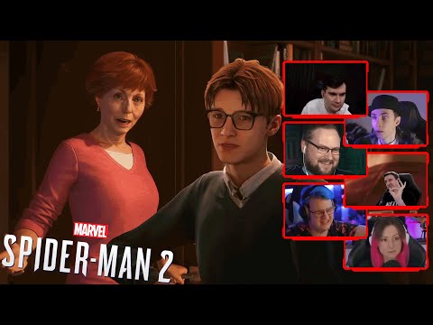 Видео: Реакция Летсплейщиков на Флешбек с Тётей Мэй | Marvel's Spider-Man 2