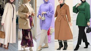 موضة خريف 2023/2024? موديلات ملابس تركية للمحجبات راقية modest clothing/hijab style/modest fashion