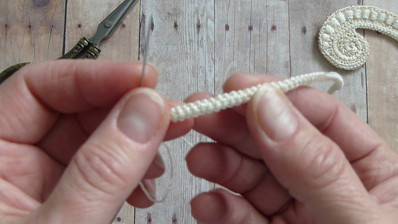 Romania Thread Weaving ends of thread into Romanian cord - YouTube
