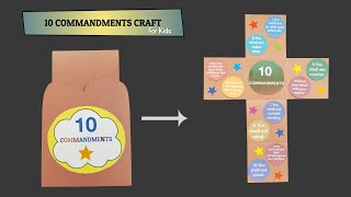 10 COMMANDMENTS CRAFT FOR KIDS | DIY | Sunday school craft idea | 4K