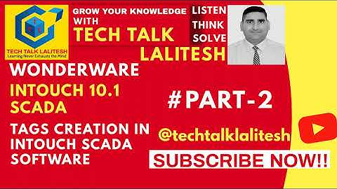 #PART02 TAGS CREATION INTOUCH SCADA |INVENSYS WONDERWARE SCADA TUTORIALS HINDI| AUTOMATION TUTORIALS