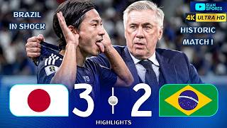 HISTORIC COMEBACK BY THE GREATEST JAPANESE GENERATION OF ALL TIME AGAINST ANCELOTTI’S BRAZIL