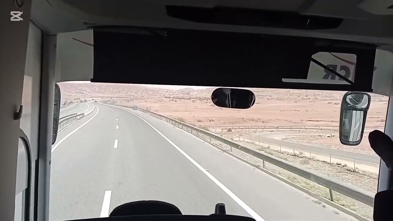 الطريق السيار بين أكادير والدار البيضاء في فصل الربيع autoroute 