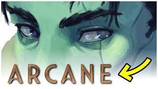 Arcane Style Character Design: Painted using 1 brush in KRITA!