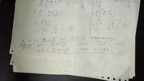 Infinite Symmetric Potential in One dimensional box Part-3 for B.sc 3rd year by Sapna Agarwal