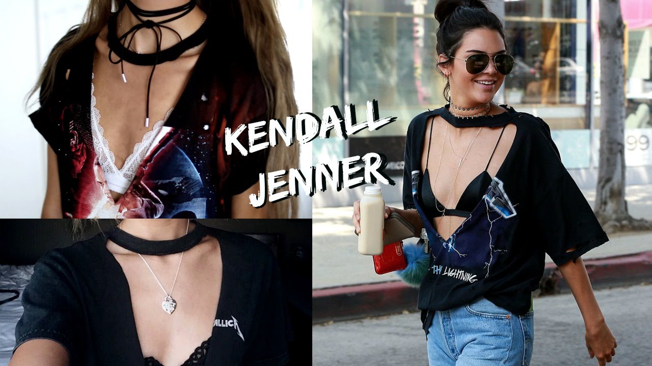 Why Kendall Jenner Rips Her T-Shirts | PEOPLE.com