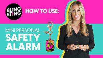 BLINGSTING Mini Safety Alarm and How It Works
