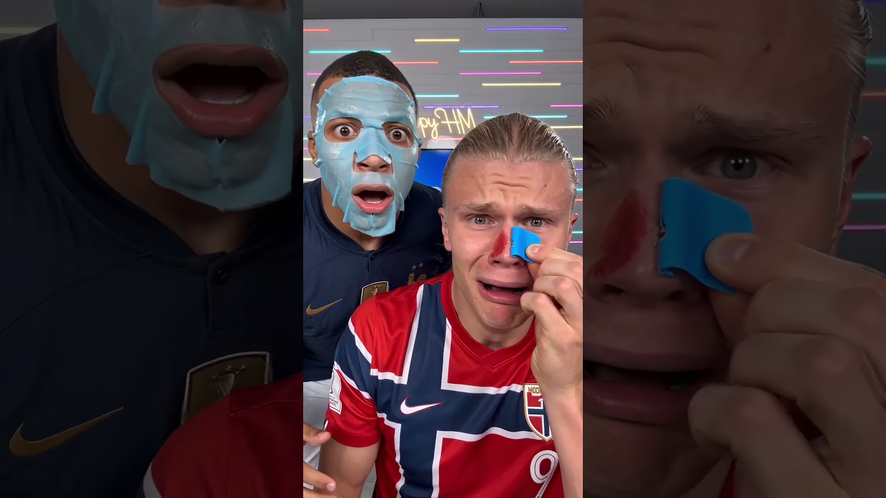 Haaland's translation terrified Mbappé🤣😭 #haaland #funny #mbappe #football
