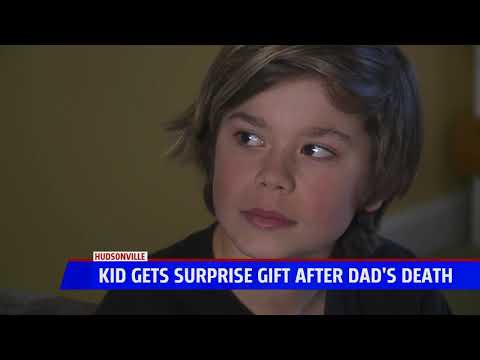 Kid gets surprise gift after dad's death