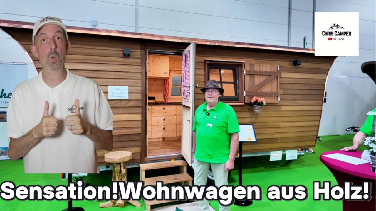 Der erste Wohnwagen aus Holz – Chris Camper zeigt die Sensation auf dem Caravan Salon 2025!