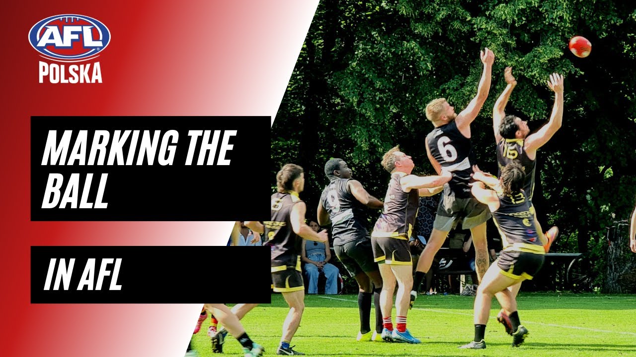 Marking the ball in AFL YouTube
