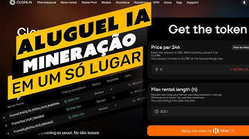 ⛏️🤯 MINERAÇÃO E IA JUNTAS?! CONHEÇA O NOVO SISTEMA DO HIVEOS E CLORE.AI