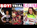 Mototrial girl  boy training  naomi monnier et julien perret  fabrgues