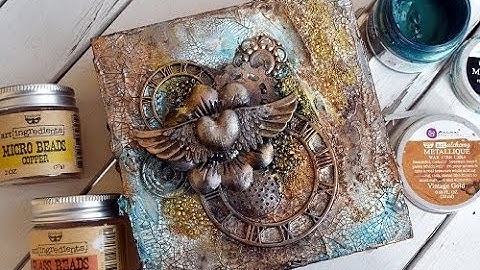 Giftbox  Art Alchemy Paint and Waxes  Tutorial