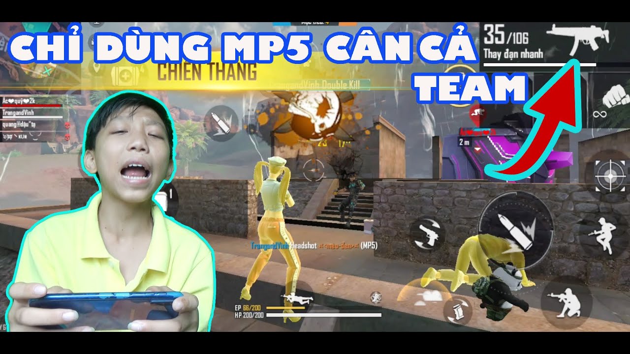 Thanh Niên Chơi FreeFire Gà Chỉ Dùng MP5 Cân Cả Team | Tóm tắt các thông tin liên quan máy chơi game free fire đúng nhất